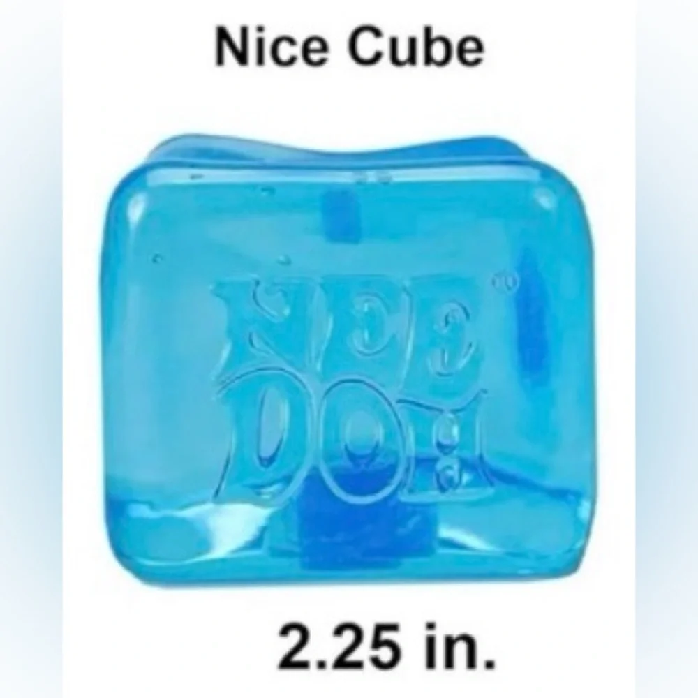 NEEDOH Nice Cube Super Solid Squish BLUE 💙 Squishy Sensory Stress Relief Toy NEW